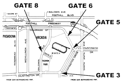 Santa Anita Park Map Santa Anita Park - Derby Day 5K